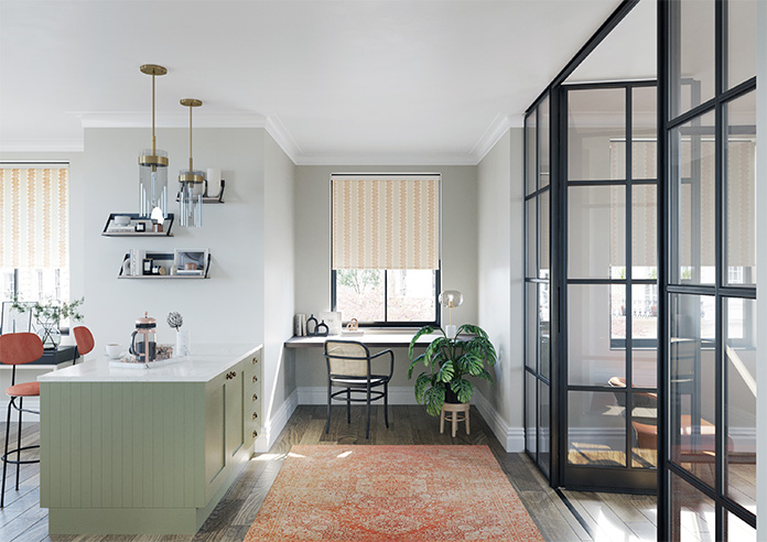 Zig Zag Stripe, Terracotta - Twist&Fit Roller Blind - Image 8